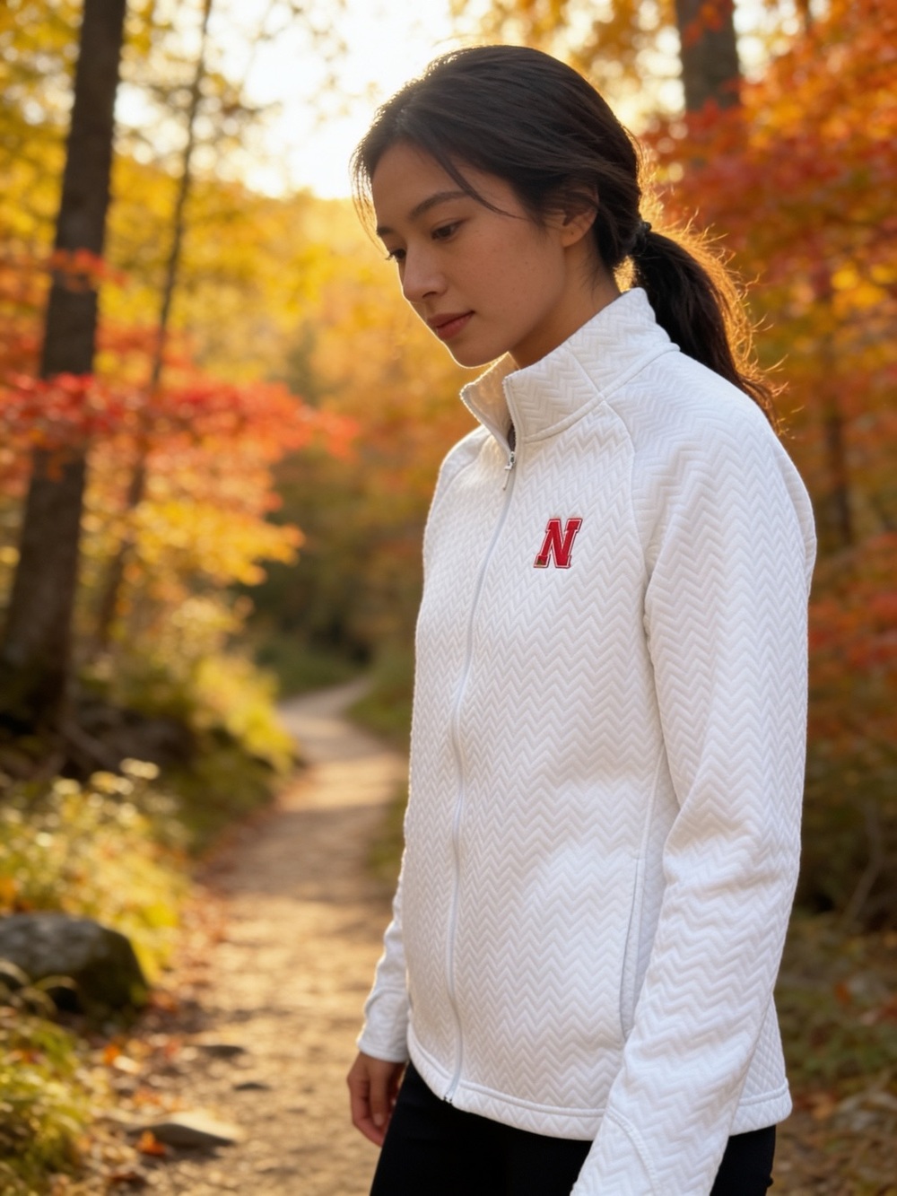 Adidas Nebraska Cornhuskers women's full-zip jacket NWOT
